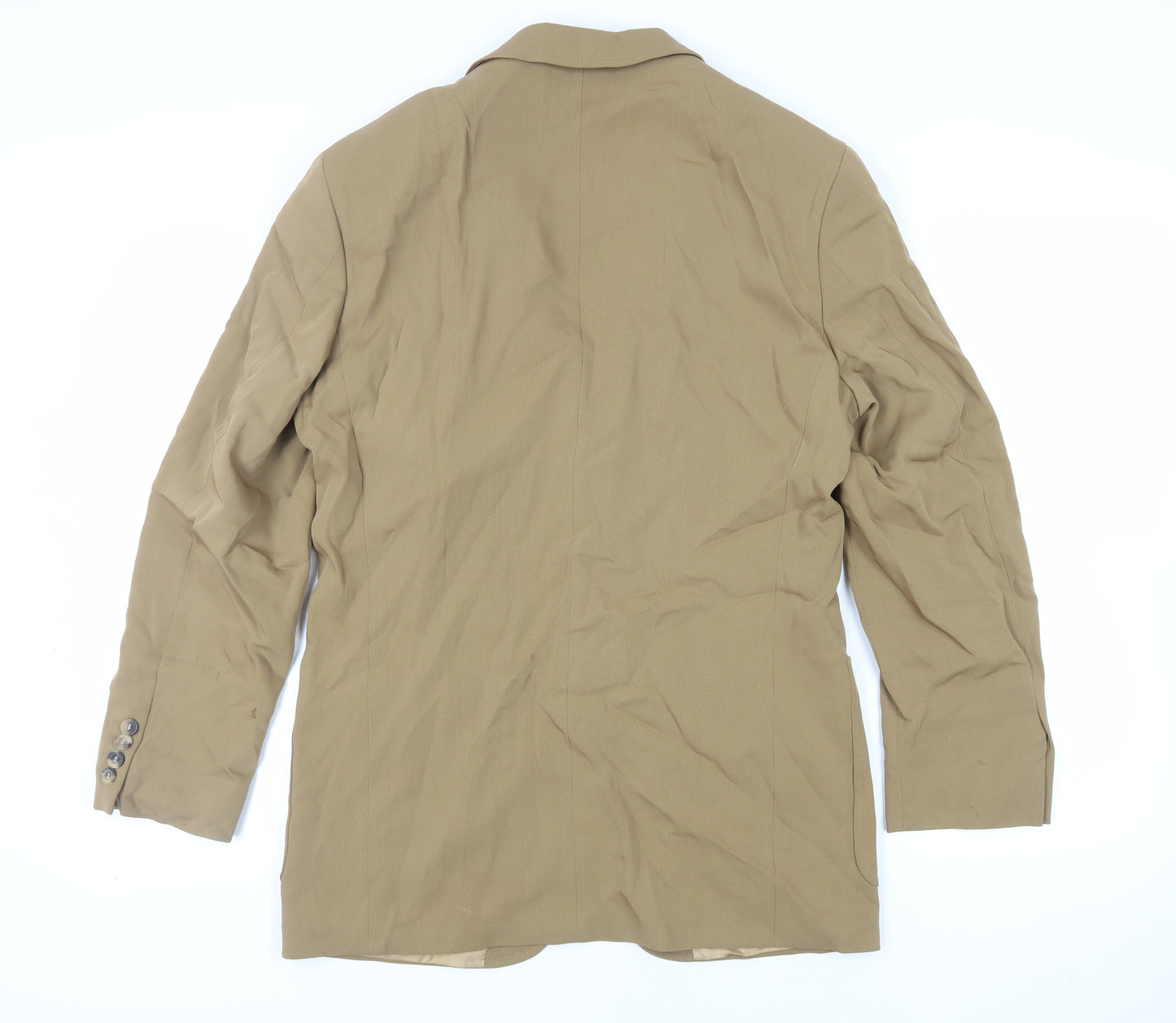 HUGO BOSS Mens Beige Wool Jacket Blazer Size 38 Regular