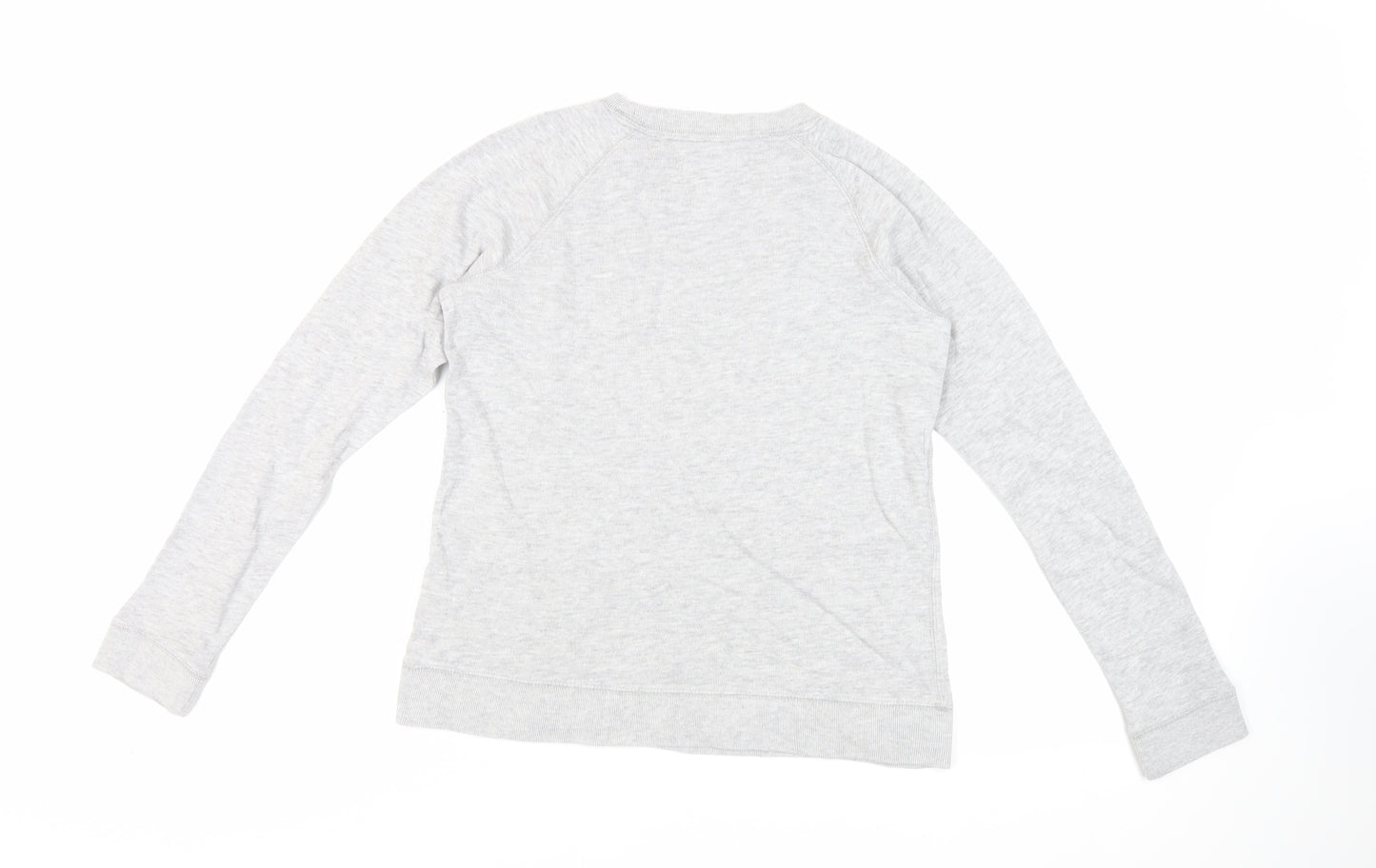 Jack Wills Womens Grey Cotton Pullover Sweatshirt Size 10 Pullover - Logo