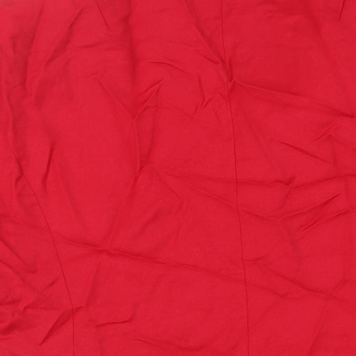 Gray Osbourn Womens Red Jacket Blazer Size 18 Button - Vintage