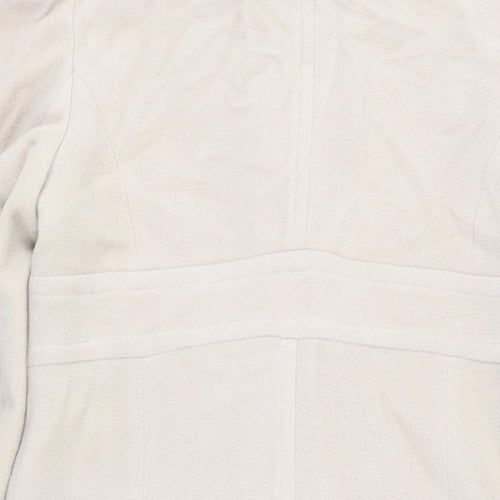 NEXT Womens Beige Pea Coat Coat Size 10 Button
