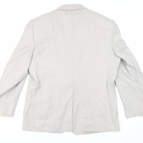 Chums Mens Beige Polyester Jacket Blazer Size 44 Regular