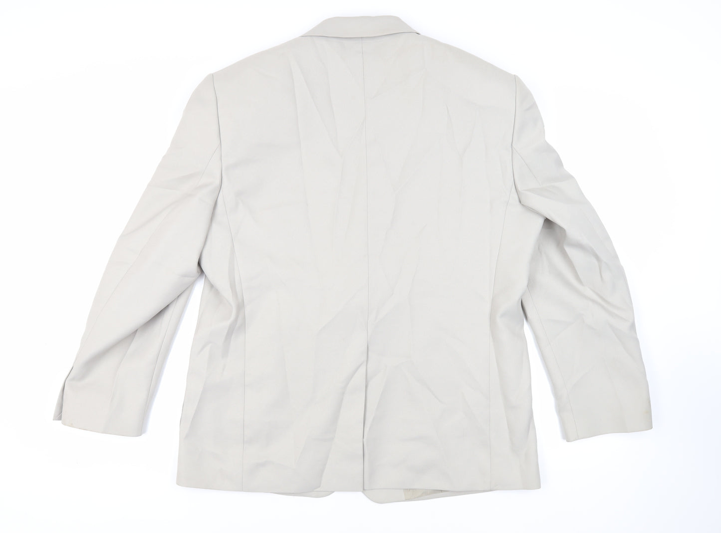 Chums Mens Beige Polyester Jacket Blazer Size 44 Regular