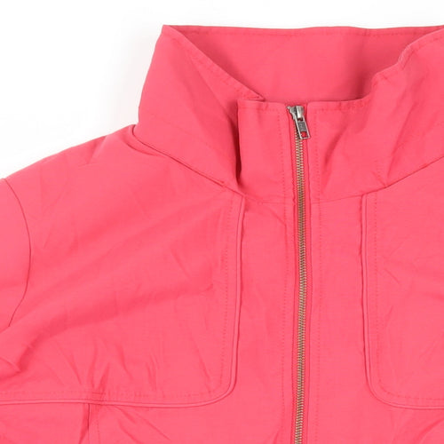 Marks and Spencer Womens Pink Jacket Size 18 Zip