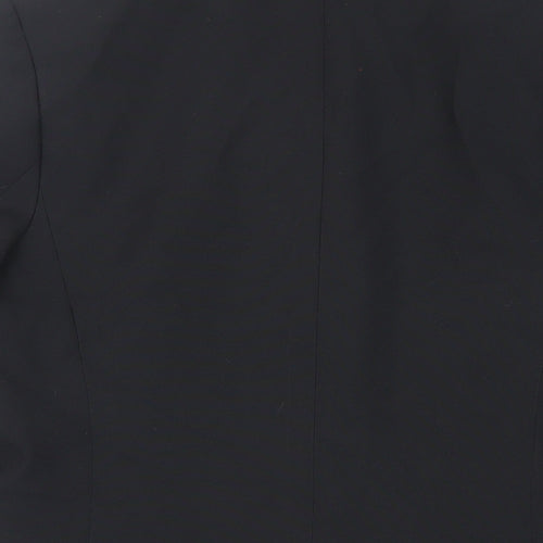 Classic Woman Womens Black Jacket Blazer Size 12 Button