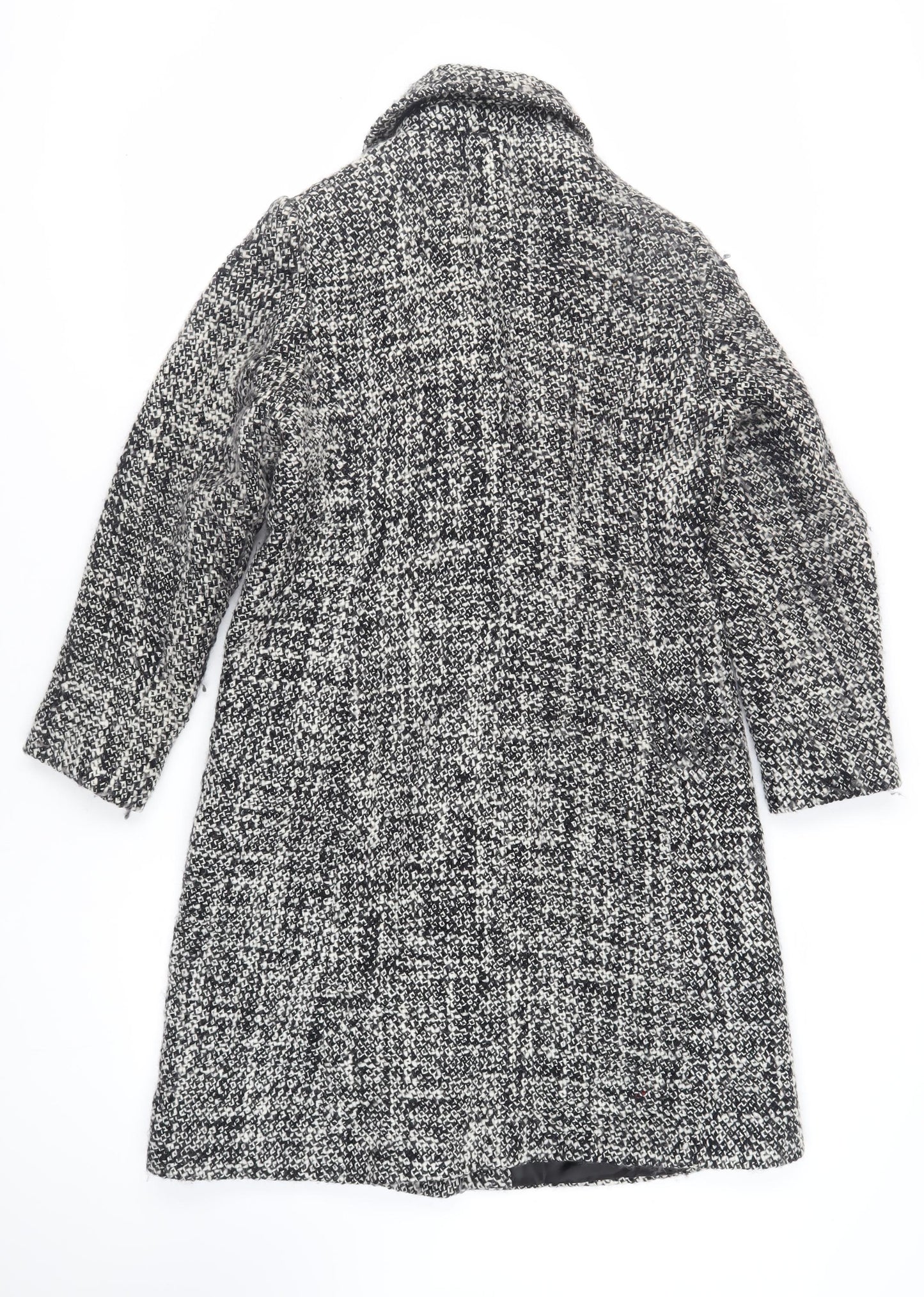 Yazz Womens Black Overcoat Coat Size 12 Button