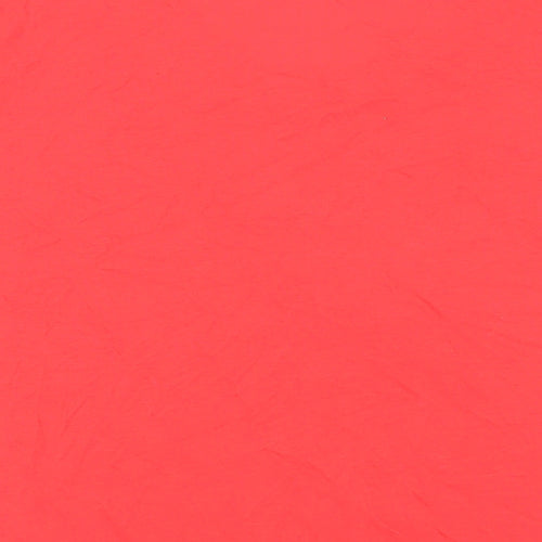 New Look Womens Red Polyester Basic T-Shirt Size 10 V-Neck