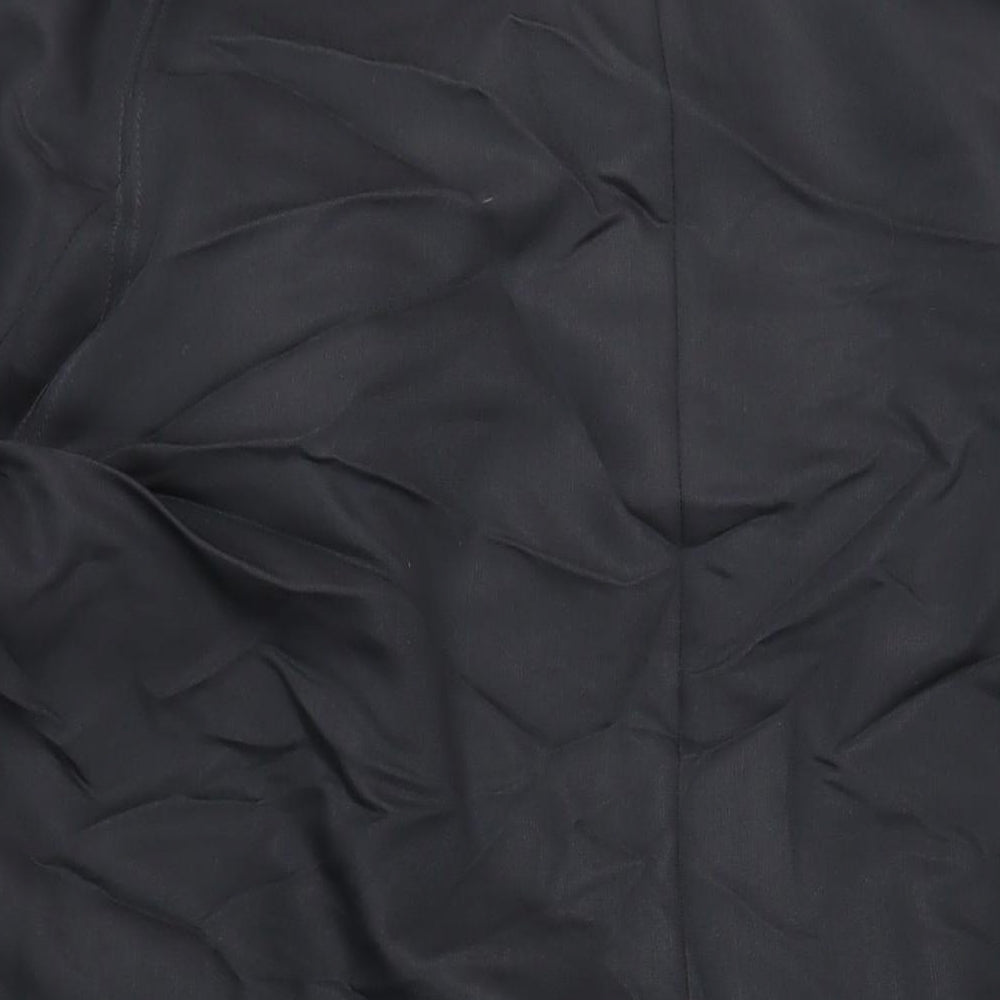 Bugatti Mens Black Overcoat Coat Size XL Button