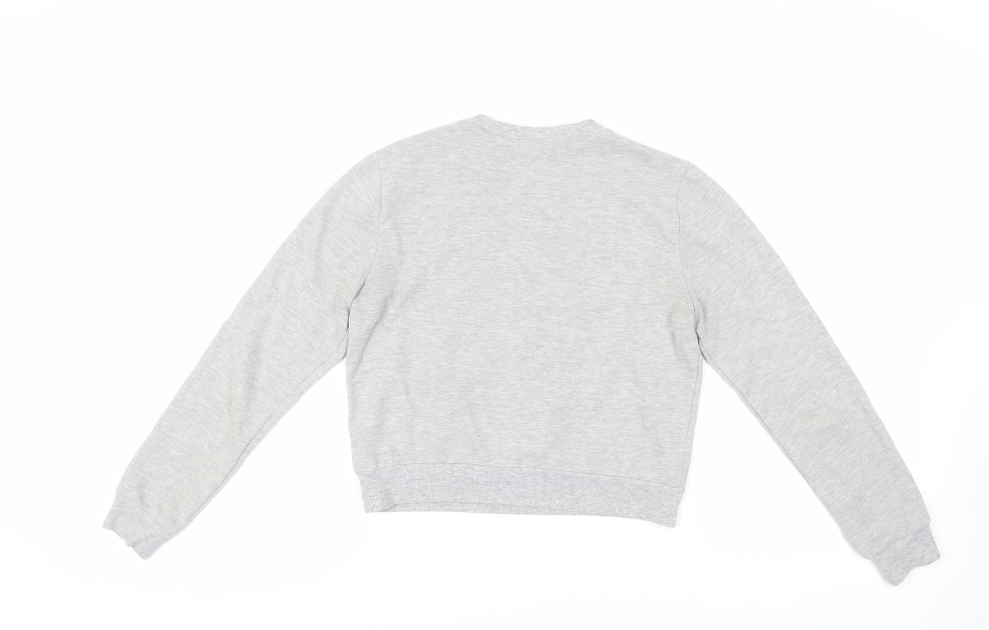 FOREVER 21 Womens Grey Cotton Pullover Sweatshirt Size S Pullover - Cropped