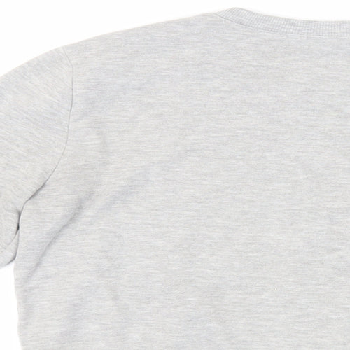 FOREVER 21 Womens Grey Cotton Pullover Sweatshirt Size S Pullover - Cropped