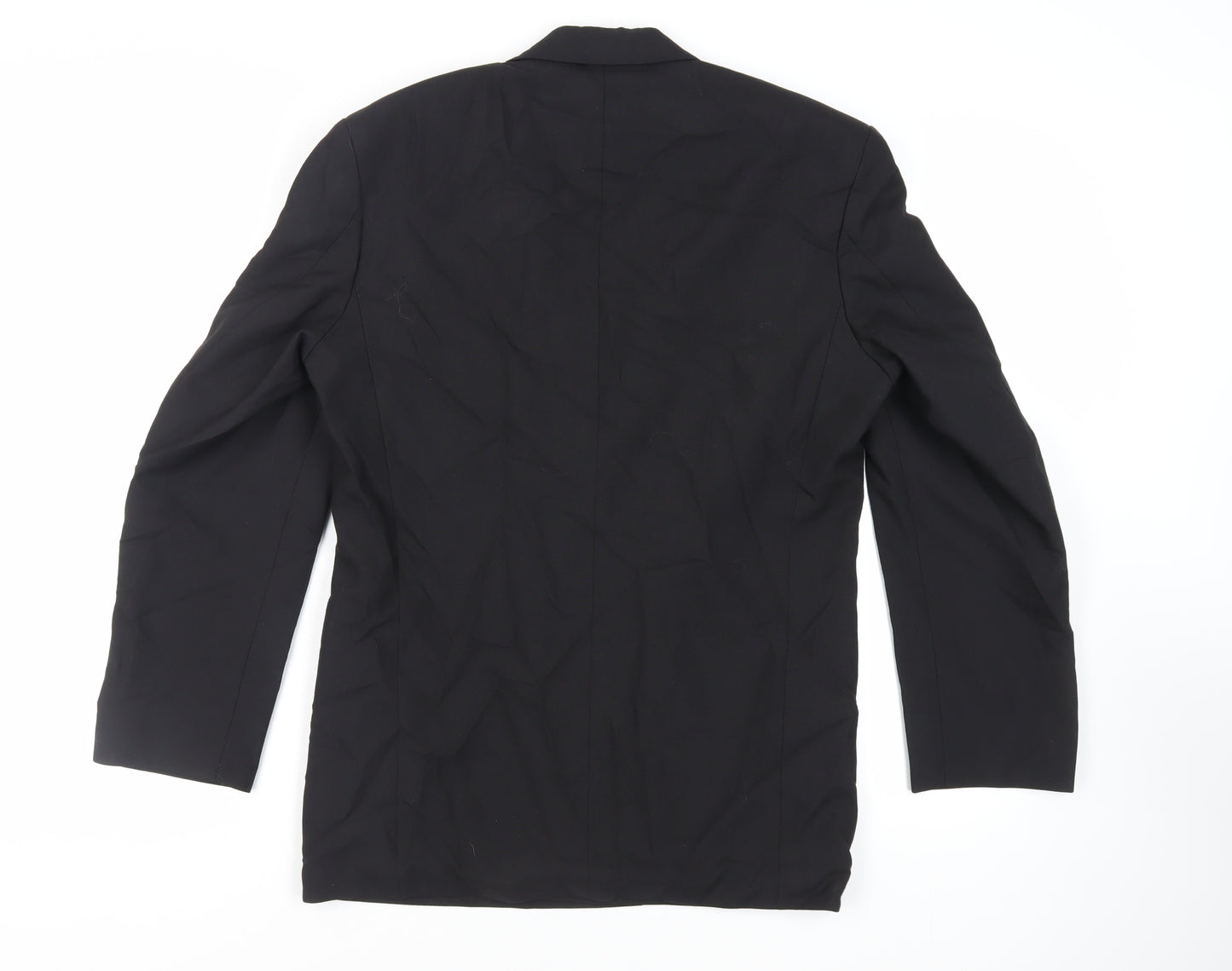 Marks and Spencer Mens Black Polyester Tuxedo Suit Jacket Size 36 Regular