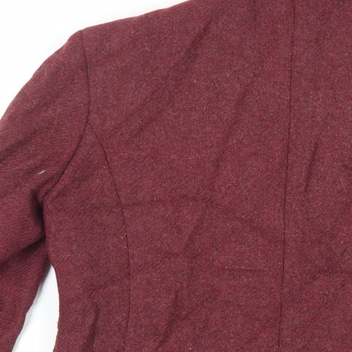 Mandy Marsh Womens Red Jacket Blazer Size 12 Button - Vintage