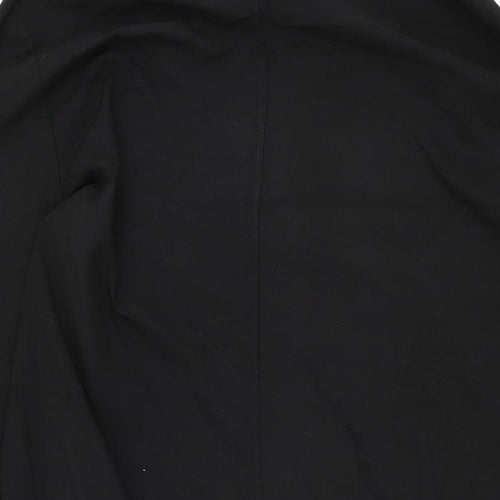 Tavin Womens Black Polyester Shift Size 12 Round Neck Button