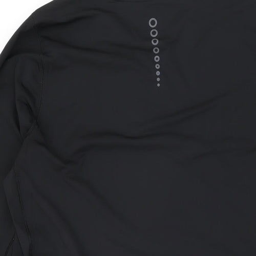 GOODMOVE Womens Black Polyester Basic T-Shirt Size 2XL Round Neck Pullover