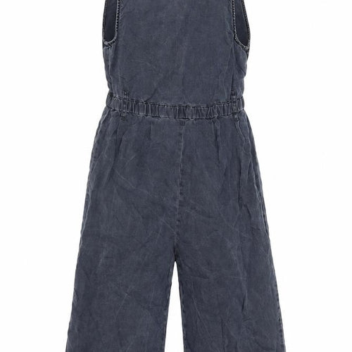 NEXT Girls Black Lyocell Jumpsuit One-Piece Size 7 Years L13 in Pullover