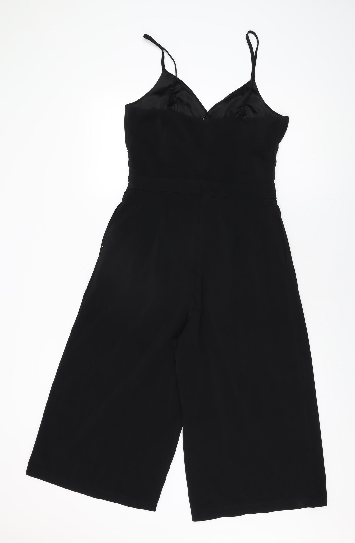 Girls On Film Womens Black Polyester Jumpsuit One-Piece Size 12 L19 in Zip