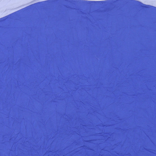 Marks and Spencer Womens Blue Polyester Basic T-Shirt Size 10 Round Neck