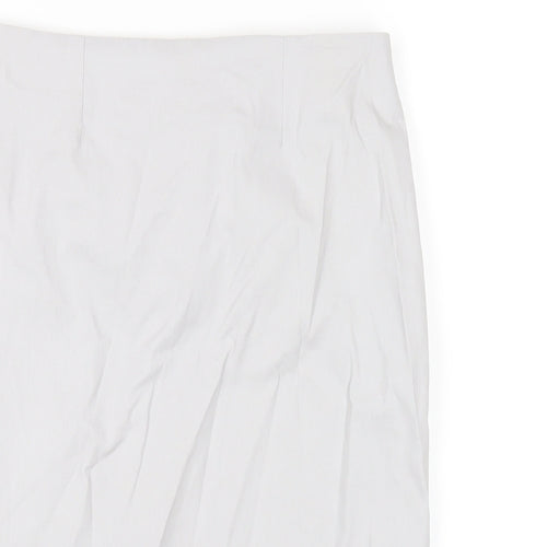 ASOS Womens Grey Viscose Straight & Pencil Skirt Size 6 Zip