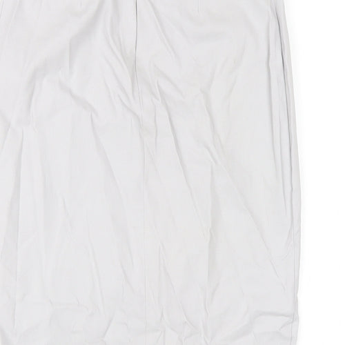 ASOS Womens Grey Viscose Straight & Pencil Skirt Size 6 Zip