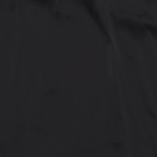 H&M Womens Black Polyester Slip Dress Size XL Square Neck Pullover