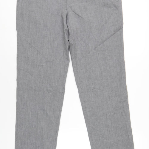 Marks and Spencer Mens Grey Polyester Tuxedo Suit Trousers Size 34 Regular