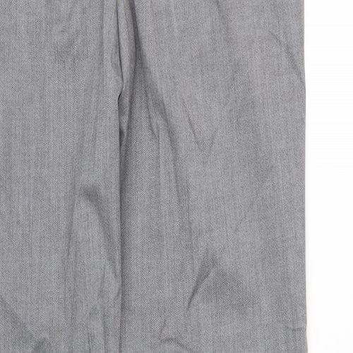 Marks and Spencer Mens Grey Polyester Tuxedo Suit Trousers Size 34 Regular