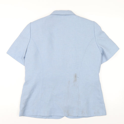 Eastex Womens Blue Jacket Size 12 Button
