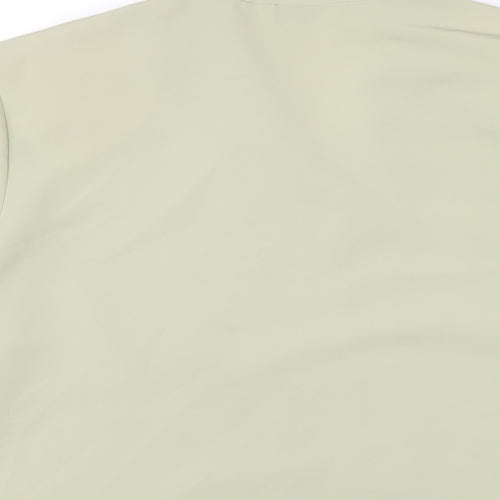Berkertex Womens Green Polyester Basic Button-Up Size 16 Collared