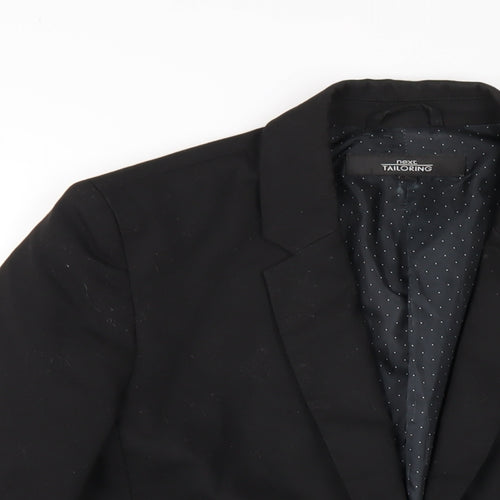 NEXT Womens Black Polyester Jacket Blazer Size 14