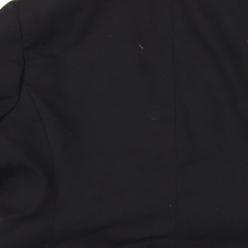 NEXT Womens Black Polyester Jacket Blazer Size 14