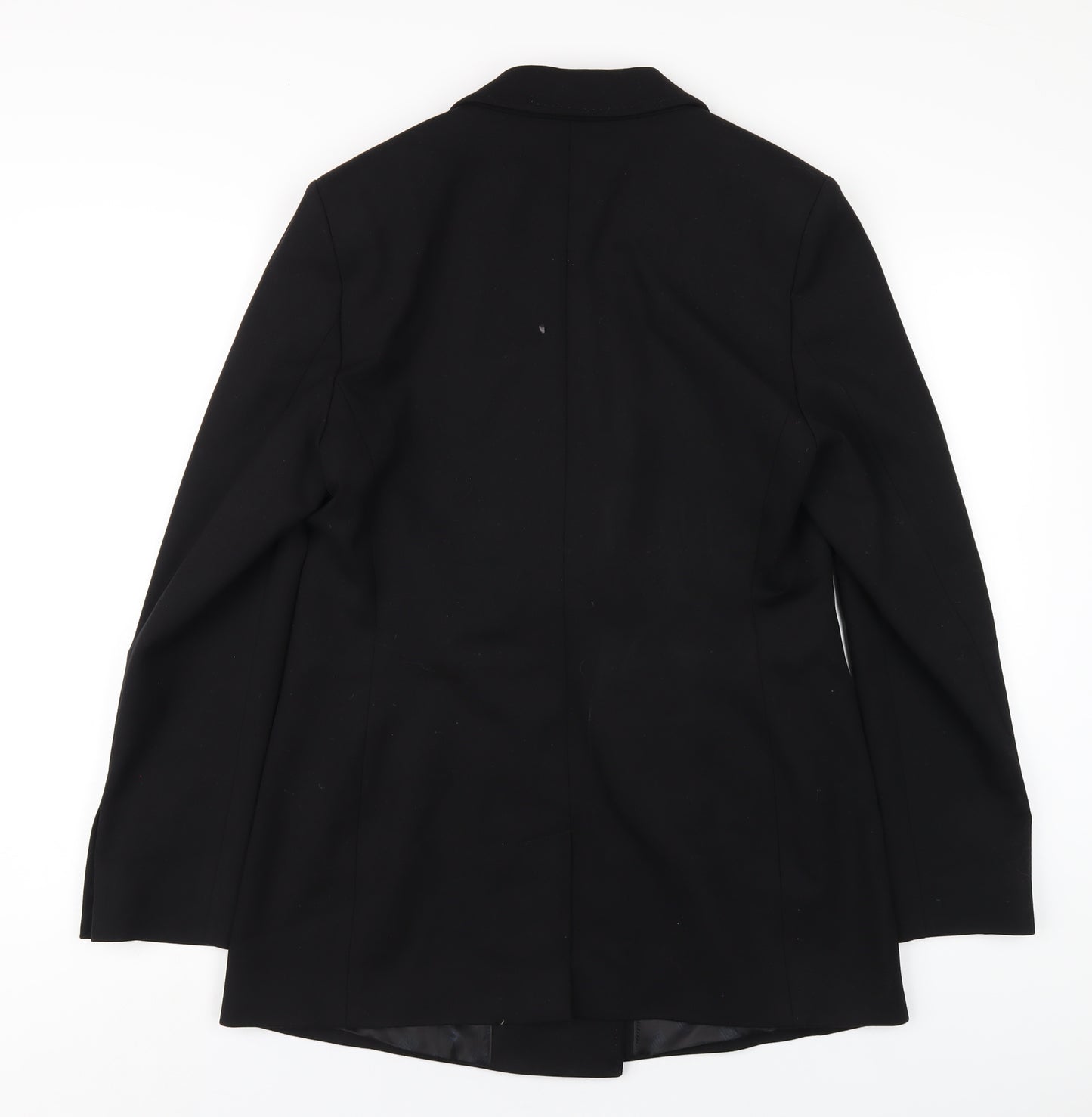 NEXT Womens Black Polyester Jacket Blazer Size 12