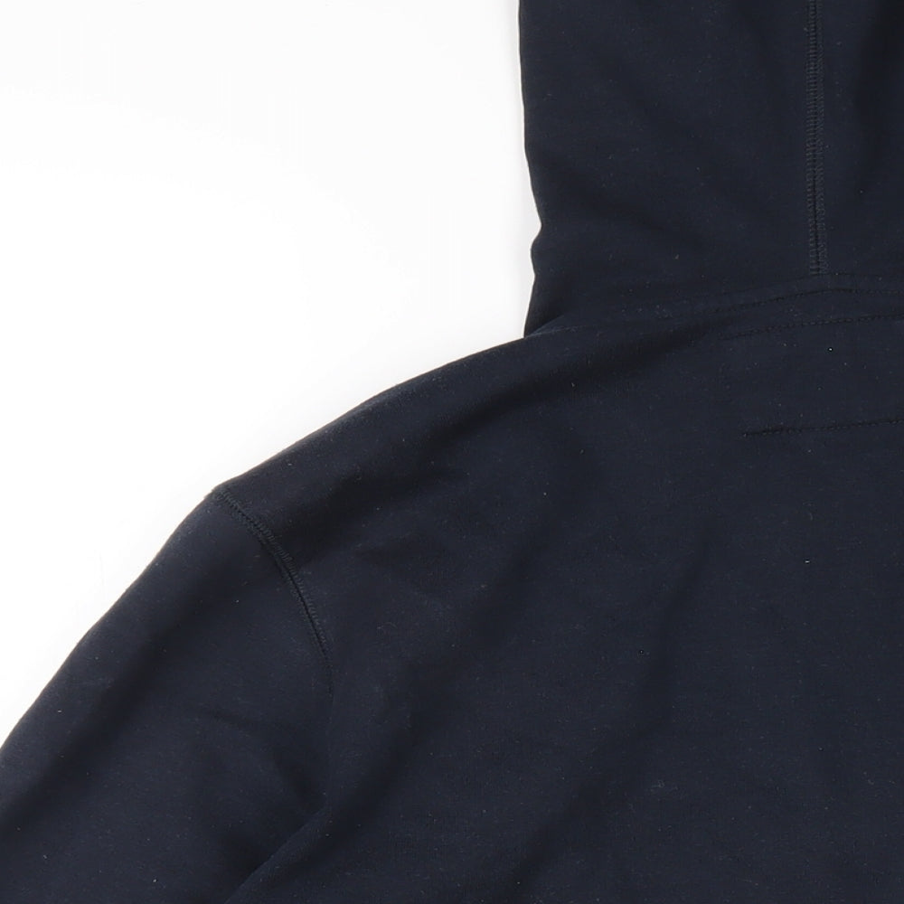 Penguin Mens Blue Cotton Full Zip Hoodie Size M