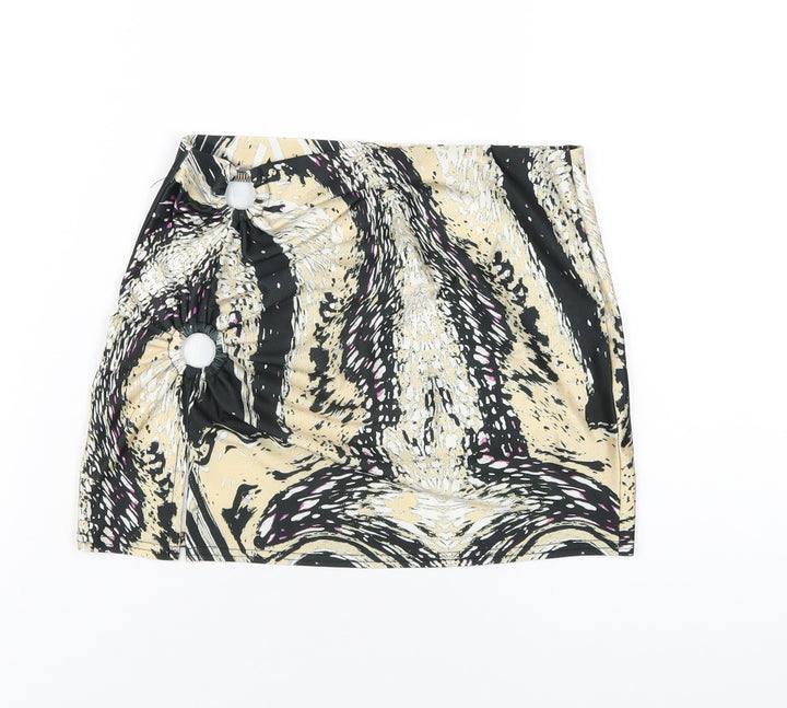 Urban Outfitters Womens Multicoloured Geometric Polyester Mini Skirt Size XS