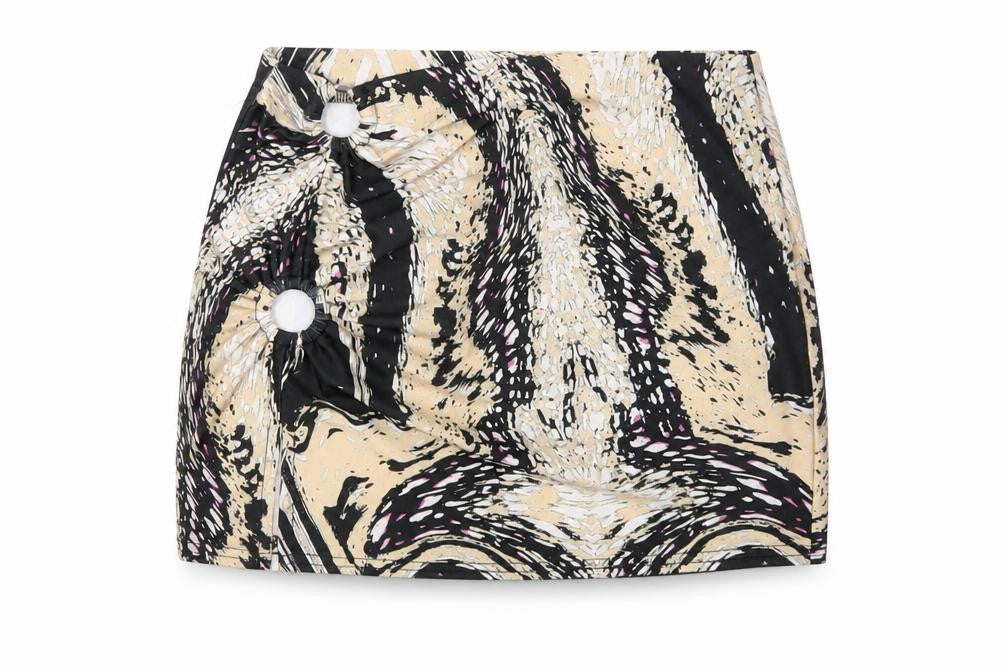Urban Outfitters Womens Multicoloured Geometric Polyester Mini Skirt Size XS
