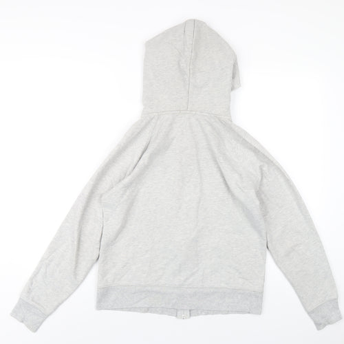 Gap Womens Grey Cotton Full Zip Hoodie Size M Zip