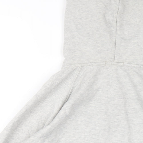 Gap Womens Grey Cotton Full Zip Hoodie Size M Zip