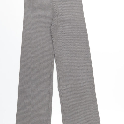 New Look Womens Grey Polyester Trousers Size M L30 in Regular