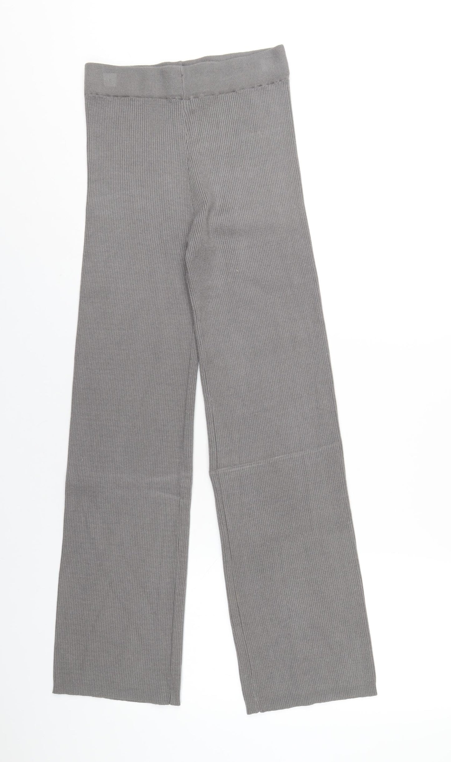 New Look Womens Grey Polyester Trousers Size M L30 in Regular