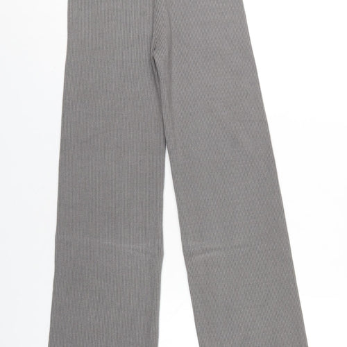 New Look Womens Grey Polyester Trousers Size M L30 in Regular