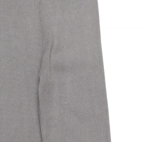 New Look Womens Grey Polyester Trousers Size M L30 in Regular