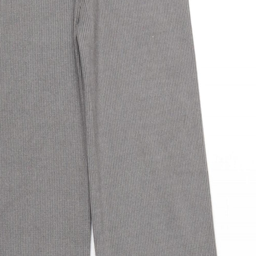 New Look Womens Grey Polyester Trousers Size M L30 in Regular