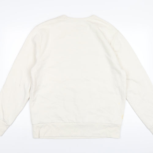 Gap Womens Ivory Cotton Pullover Sweatshirt Size L Pullover