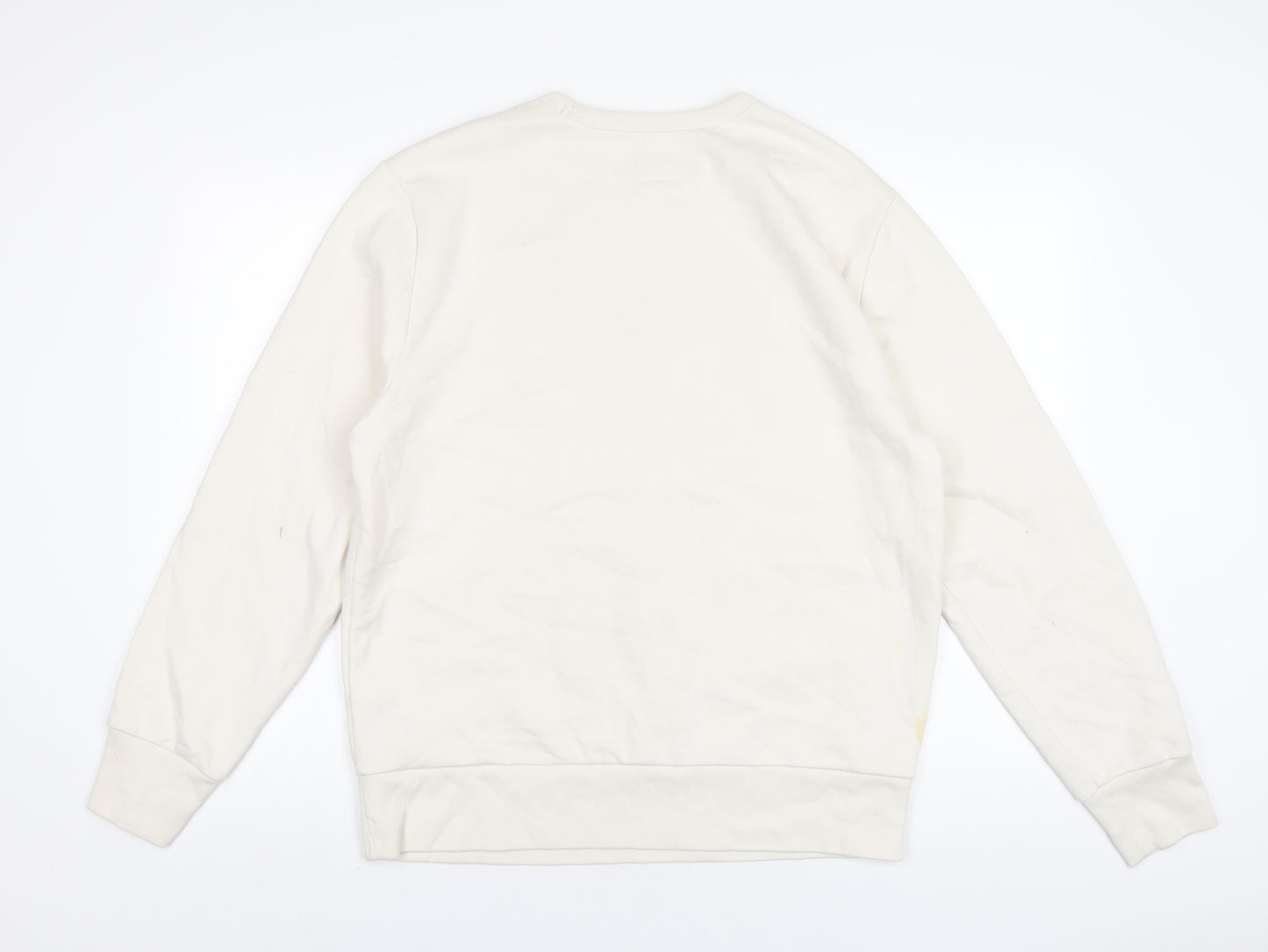 Gap Womens Ivory Cotton Pullover Sweatshirt Size L Pullover