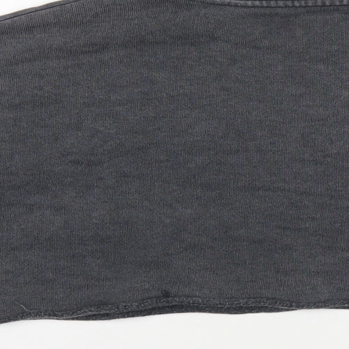 Topshop Womens Grey Cotton Pullover Sweatshirt Size 4 Pullover