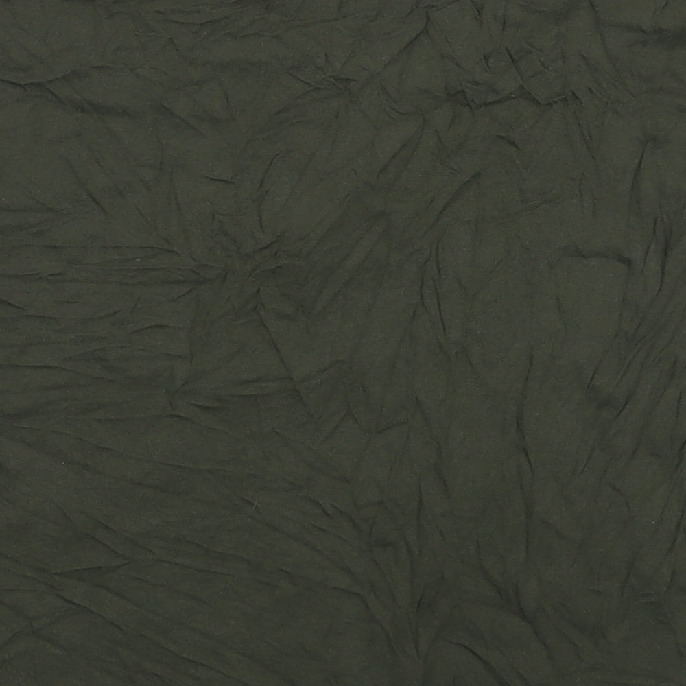 TOM TAILOR Womens Green Viscose Basic T-Shirt Size M Round Neck