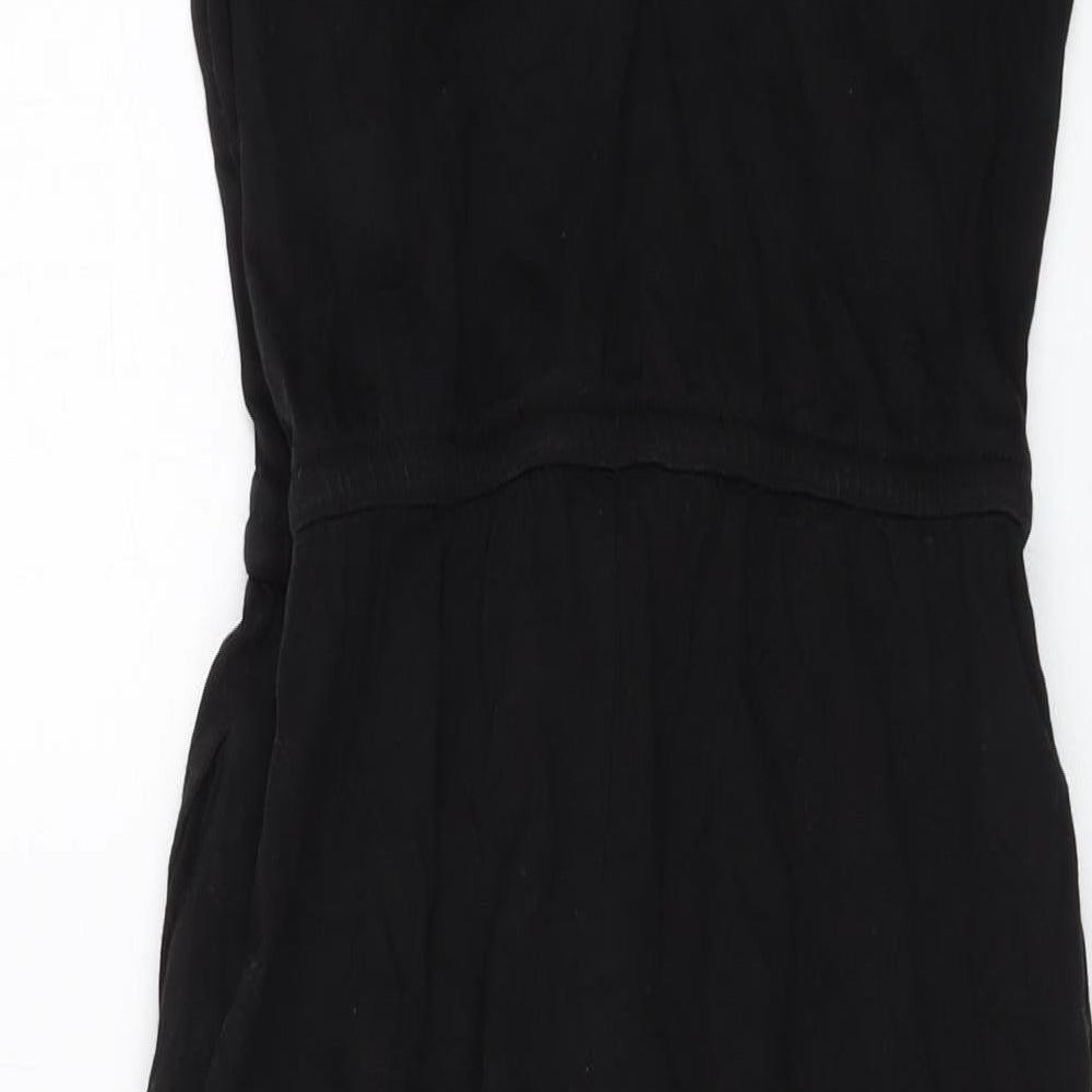 H&M Girls Black Cotton Jumpsuit One-Piece Size 13 Years Pullover