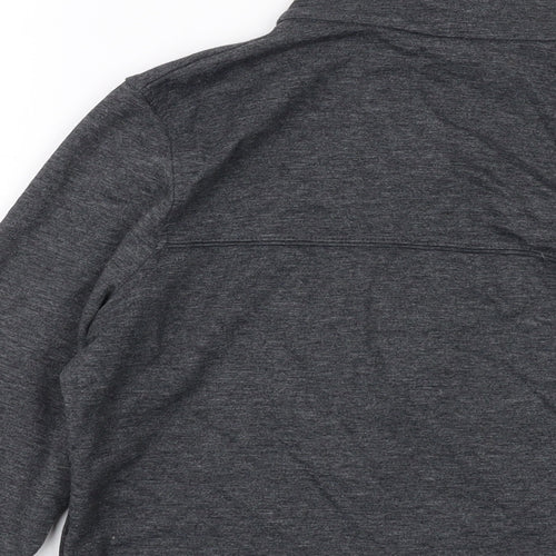 Marks and Spencer Womens Grey Cotton Full Zip Sweatshirt Size 12 Zip