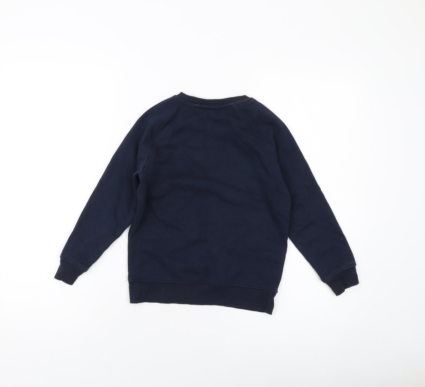Neon Sheep Boys Blue Cotton Pullover Sweatshirt Size 7-8 Years Pullover