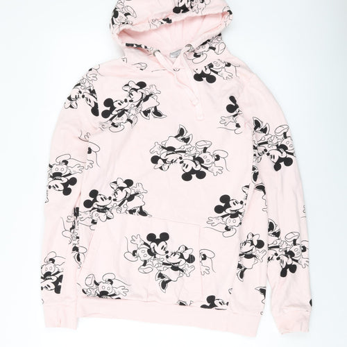 Disney Womens Gold Cotton Pullover Hoodie Size 12 Pullover - Mickey Mouse
