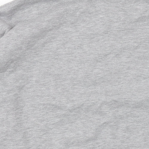 Pull&Bear Mens Grey Polyester Pullover Sweatshirt Size S