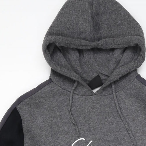 Closure Mens Grey Cotton Pullover Hoodie Size XS